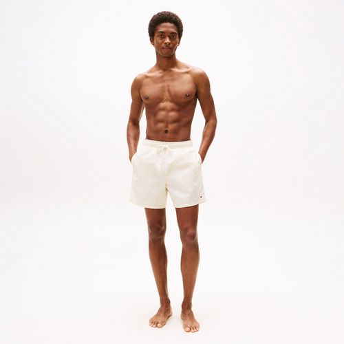 Bermuda De Banho Média Estampada