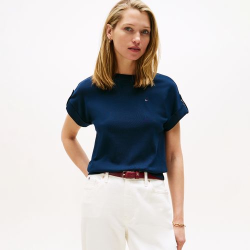 Camiseta Manga Roll Tab