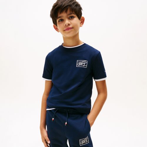Camiseta Assinatura Infantil Tommy Hilfiger