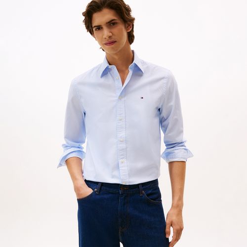 Camisa Popeline Micro Estampa Regular Fit
