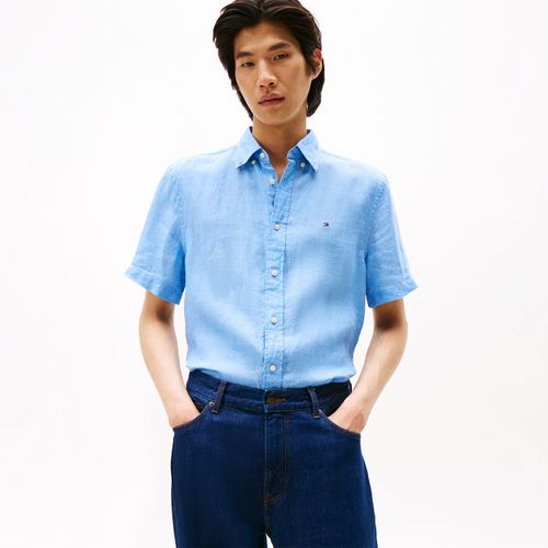 Camisa Dyed Linho Manga Curta