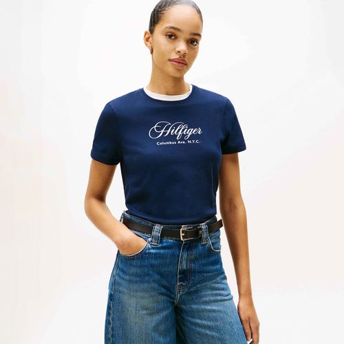 Camiseta Logo Hilfiger Cursivo