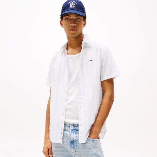Camisa Listrada Manga Curta Tommy Jeans