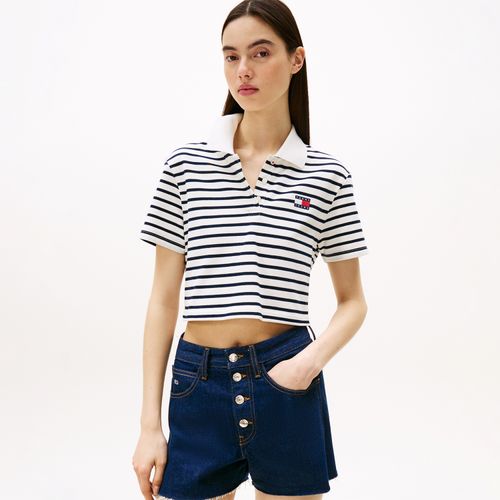 Polo Cropped Listrada Tommy Jeans