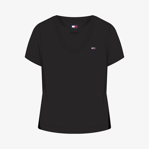 Camiseta Clássica Gola V Tommy Jeans