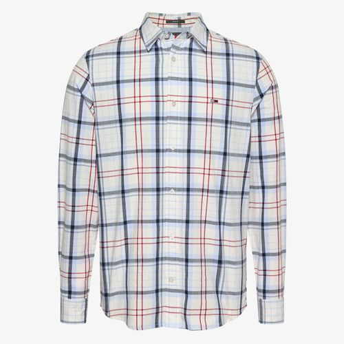 Camisa Xadrez Popeline Regular Fit Tommy Jeans