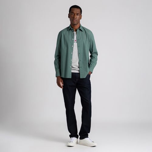 Camisa Popeline Micro Estampa Regular Fit