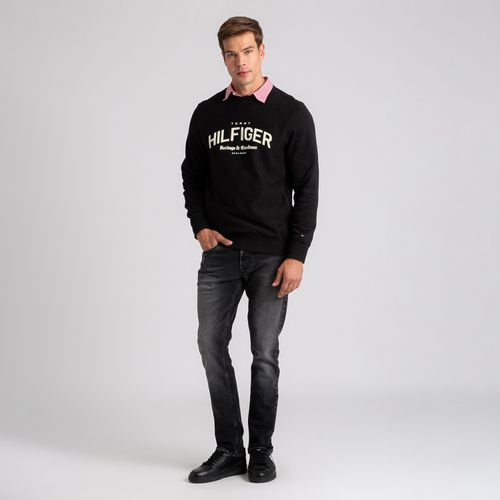 Moletom Logo Hilfiger Arqueado