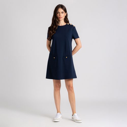 Vestido Gold Button Ponte Di Roma