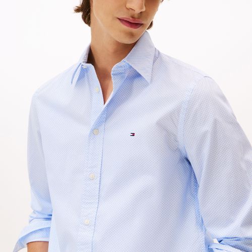 Camisa Popeline Micro Estampa Regular Fit