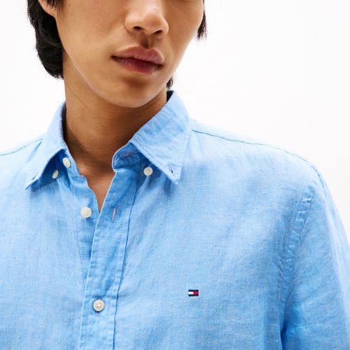 Camisa Dyed Linho Manga Curta