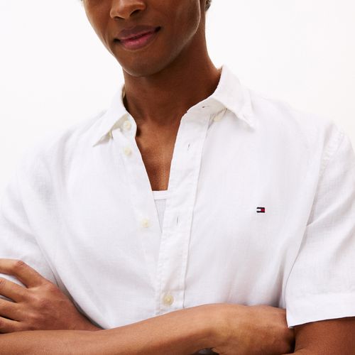 Camisa Dyed Linho Manga Curta