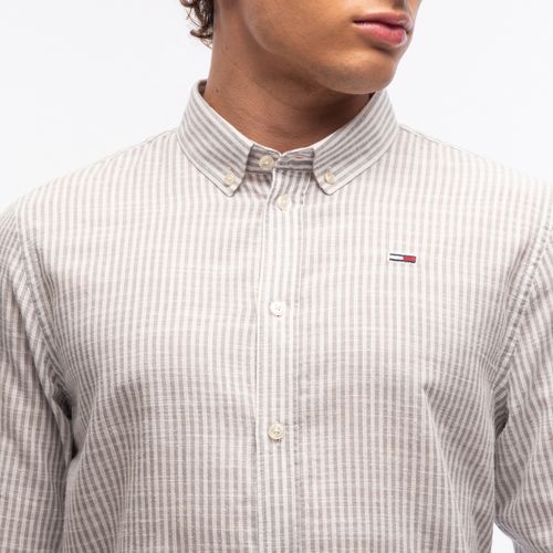 Camisa Listrada Slim Fit Tommy Jeans