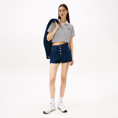 Polo Cropped Listrada Tommy Jeans
