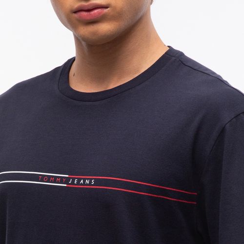 Camiseta Faixa Logo Tommy Jeans