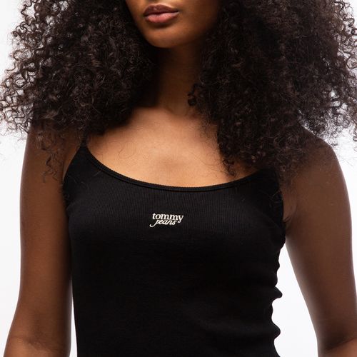 Vestido Midi Logo Cursivo Tommy Jeans