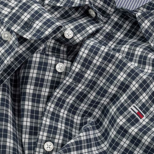 Camisa Xadrez Popeline Regular Fit Tommy Jeans