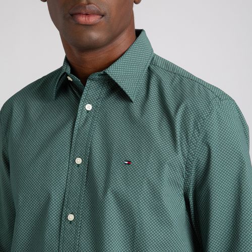 Camisa Popeline Micro Estampa Regular Fit