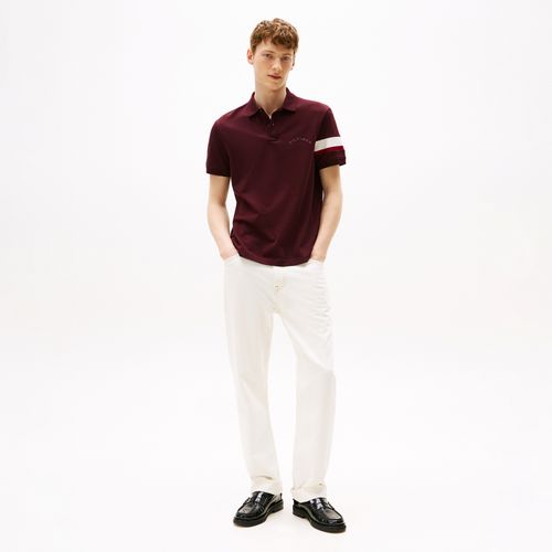 Polo Manga Global Stripe Regular Fit