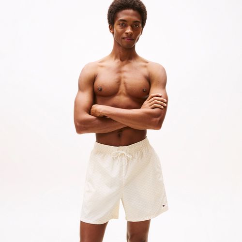 Bermuda De Banho Média Estampada