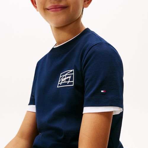 Camiseta Assinatura Infantil Tommy Hilfiger