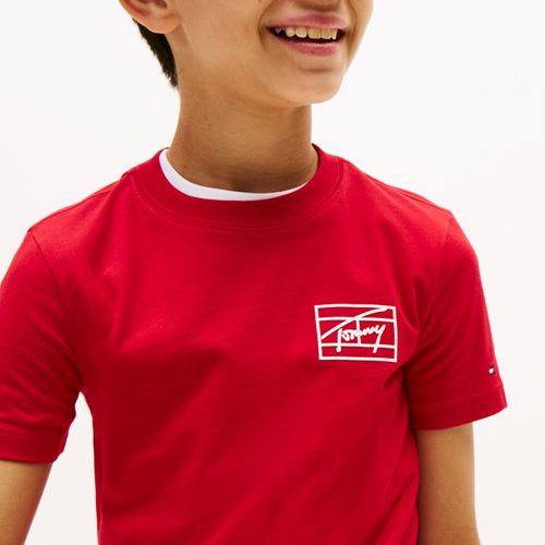 Camiseta Assinatura Infantil Tommy Hilfiger