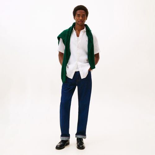 Camisa Dyed Linho Manga Curta