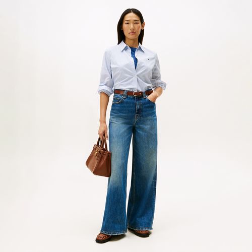 Camisa Listrada Popeline Regular