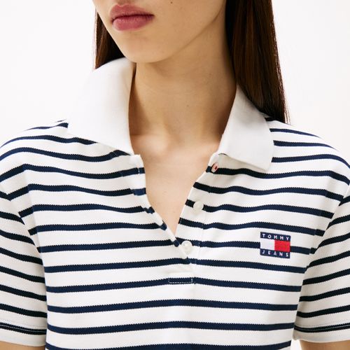Polo Cropped Listrada Tommy Jeans