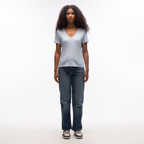 Camiseta Clássica Gola V Tommy Jeans