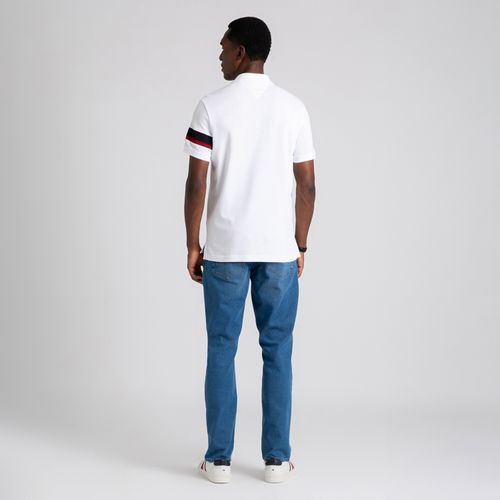 Polo Manga Global Stripe Regular Fit