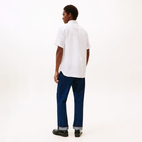 Camisa Dyed Linho Manga Curta