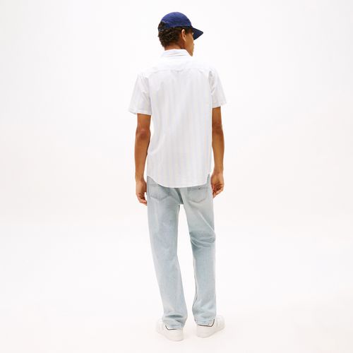 Camisa Listrada Manga Curta Tommy Jeans