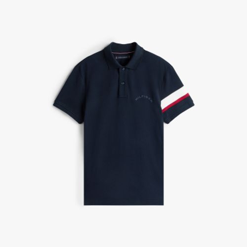 Polo Manga Global Stripe Regular Fit