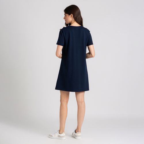 Vestido Gold Button Ponte Di Roma