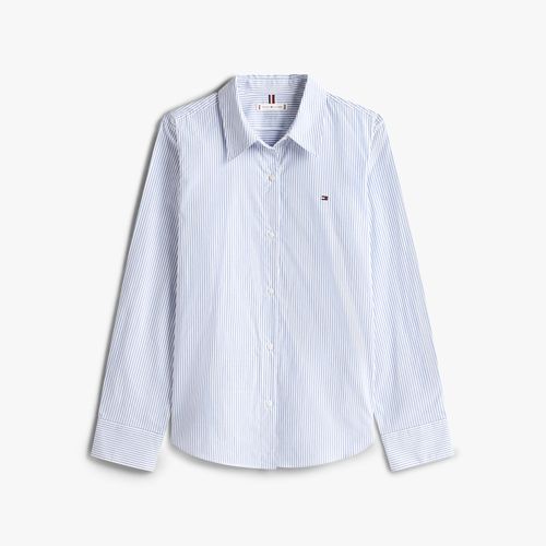 Camisa Listrada Popeline Regular