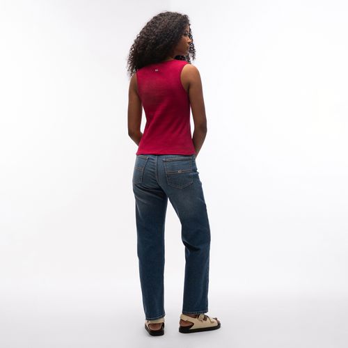 Regata Canelada Logo Cursivo Tommy Jeans