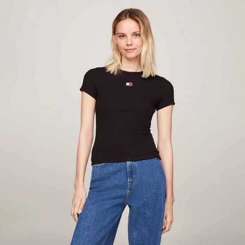 Camiseta Slim com Logo Tommy Jeans