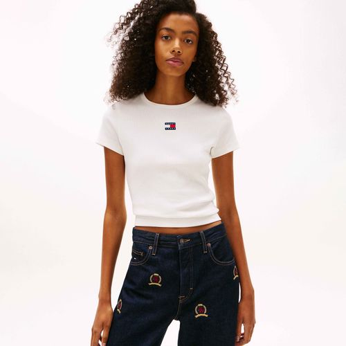 Camiseta Slim com Logo Tommy Jeans