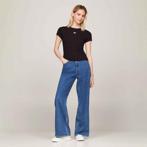 Camiseta Slim com Logo Tommy Jeans