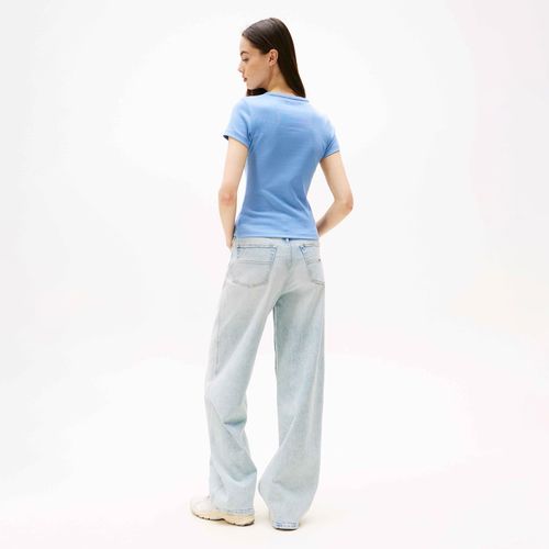 Camiseta Slim com Logo Tommy Jeans