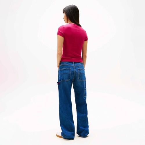 Camiseta Slim com Logo Tommy Jeans