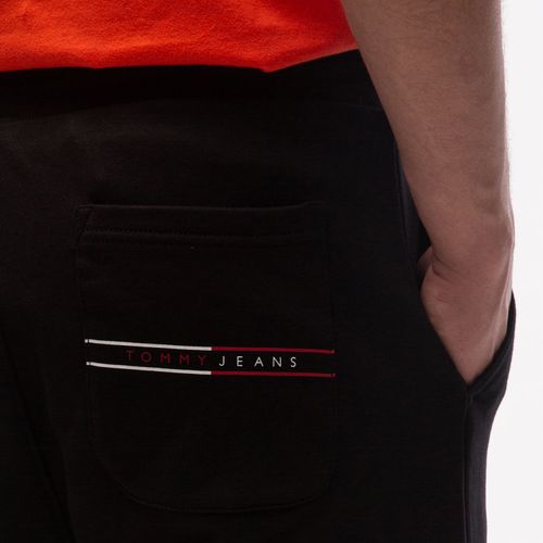 Shorts Moletom Logo Mini Faixa Tommy Jeans