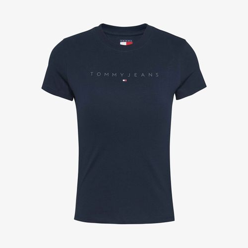 Camiseta Logo Linear Slim Fit Tommy Jeans