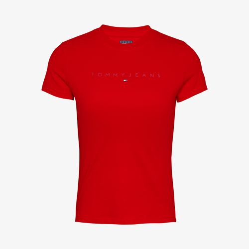 Camiseta Logo Linear Slim Fit Tommy Jeans