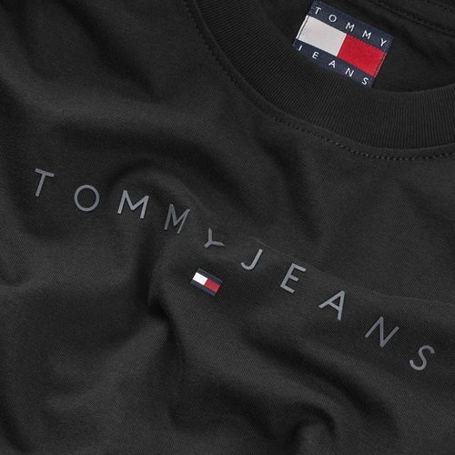 Camiseta Logo Linear Slim Fit Tommy Jeans