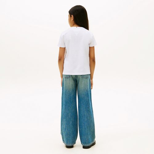 Camiseta Logo Cursivo Infantil Tommy Hilfiger