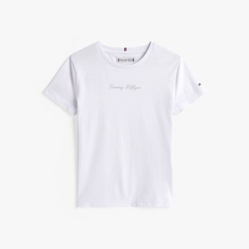 Camiseta Logo Cursivo Infantil Tommy Hilfiger