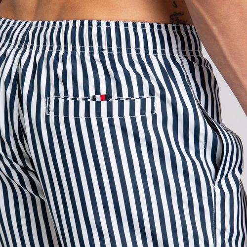 Bermuda De Banho Média Listrada