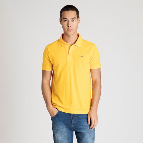 Tommy Jeans Polo Piquê Modelagem Slim